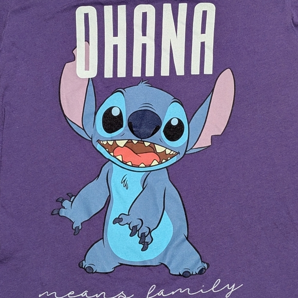 Purple Disney Stitch Graphic TShirt Small - Picture 4 of 6